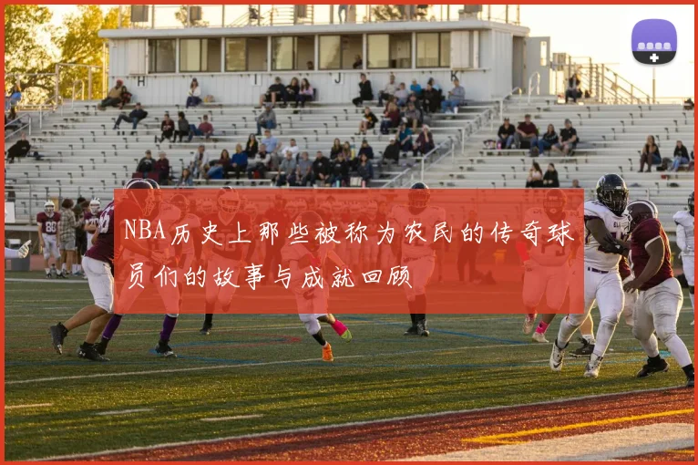 NBA历史上那些被称为农民的传奇球员们的故事与成就回顾